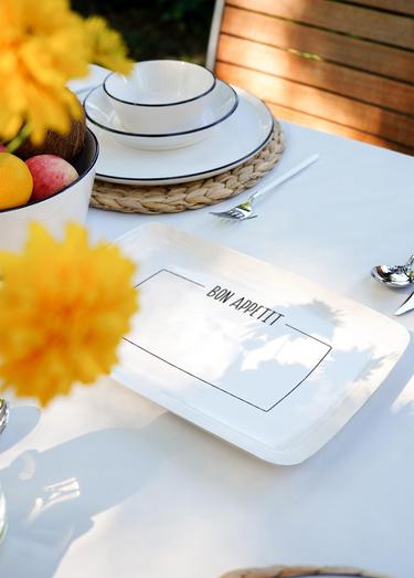  The Mia Daily Tunes Dikdörtgen Servis - 34x25cm DLY007