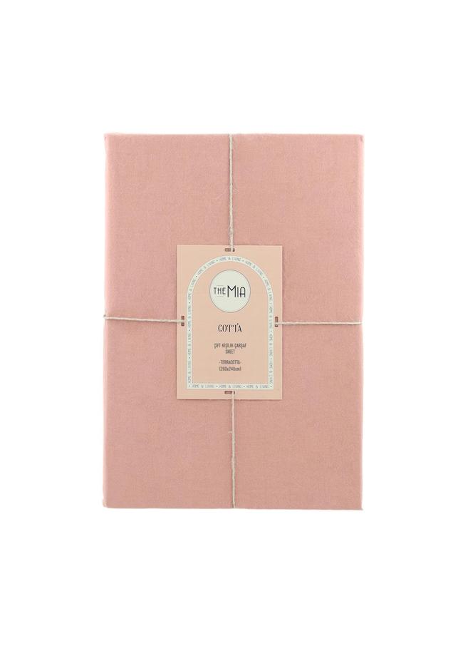  The Mia Cotta Terra Çift Kişilik Çarşaf 260x240 Cm