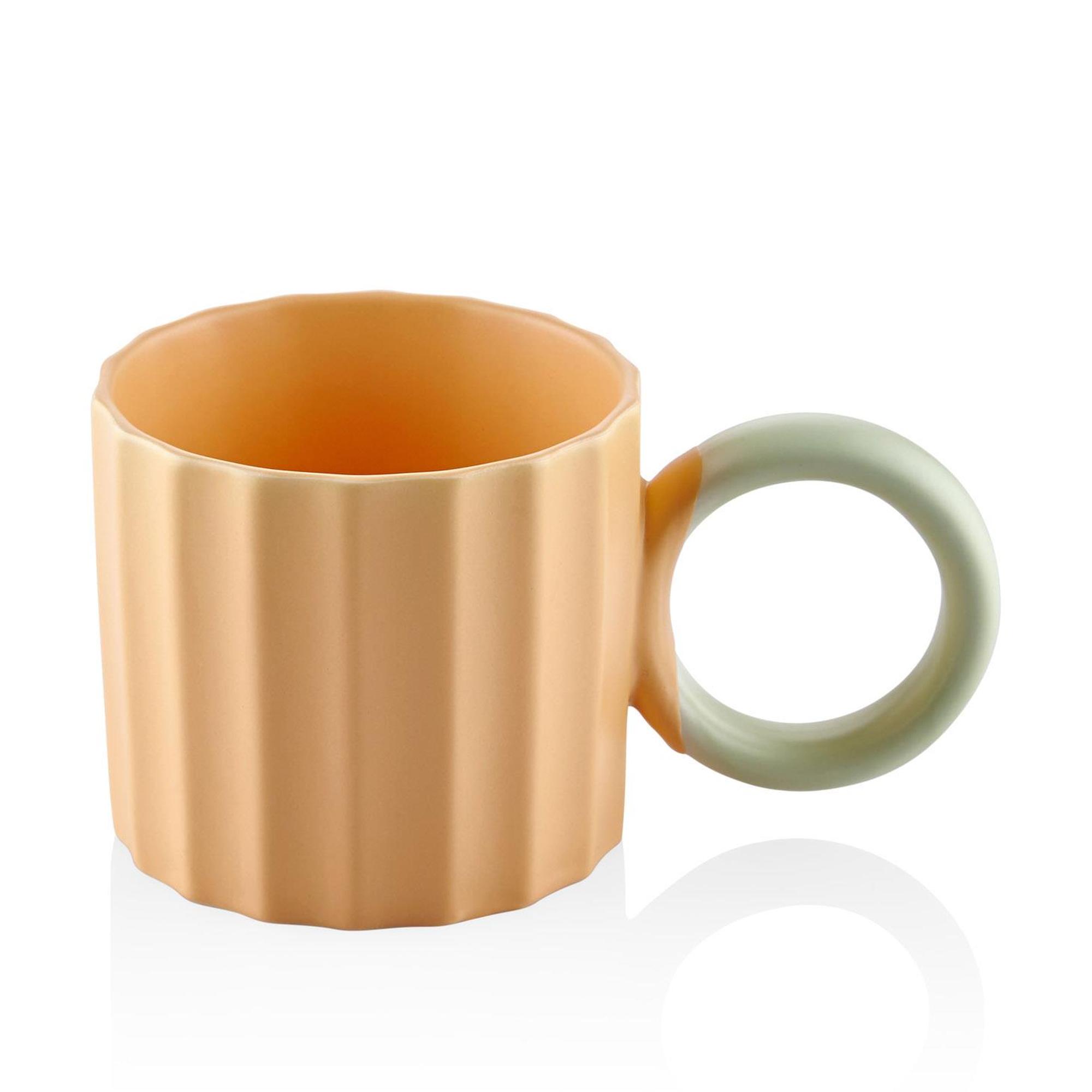 The Mia Runden Porselen Kupa Sarı 250 ml