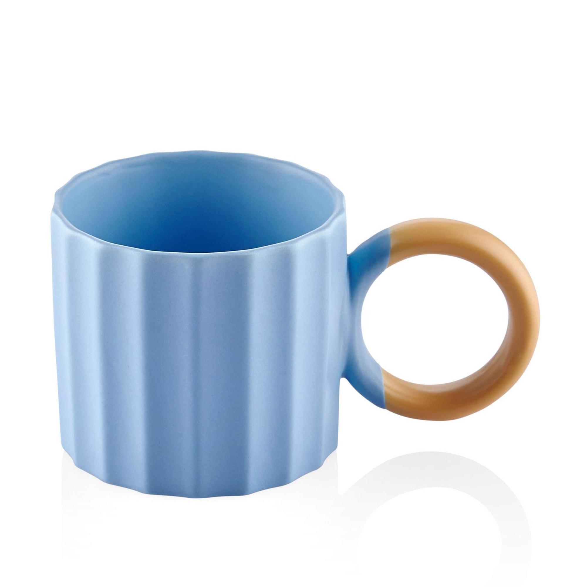 The Mia Runden Porselen Kupa Mavi 250 ml