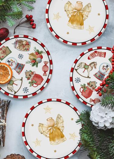  The Mia Globe Pasta Tabağı 6 Lı Set 19 cm NEW029