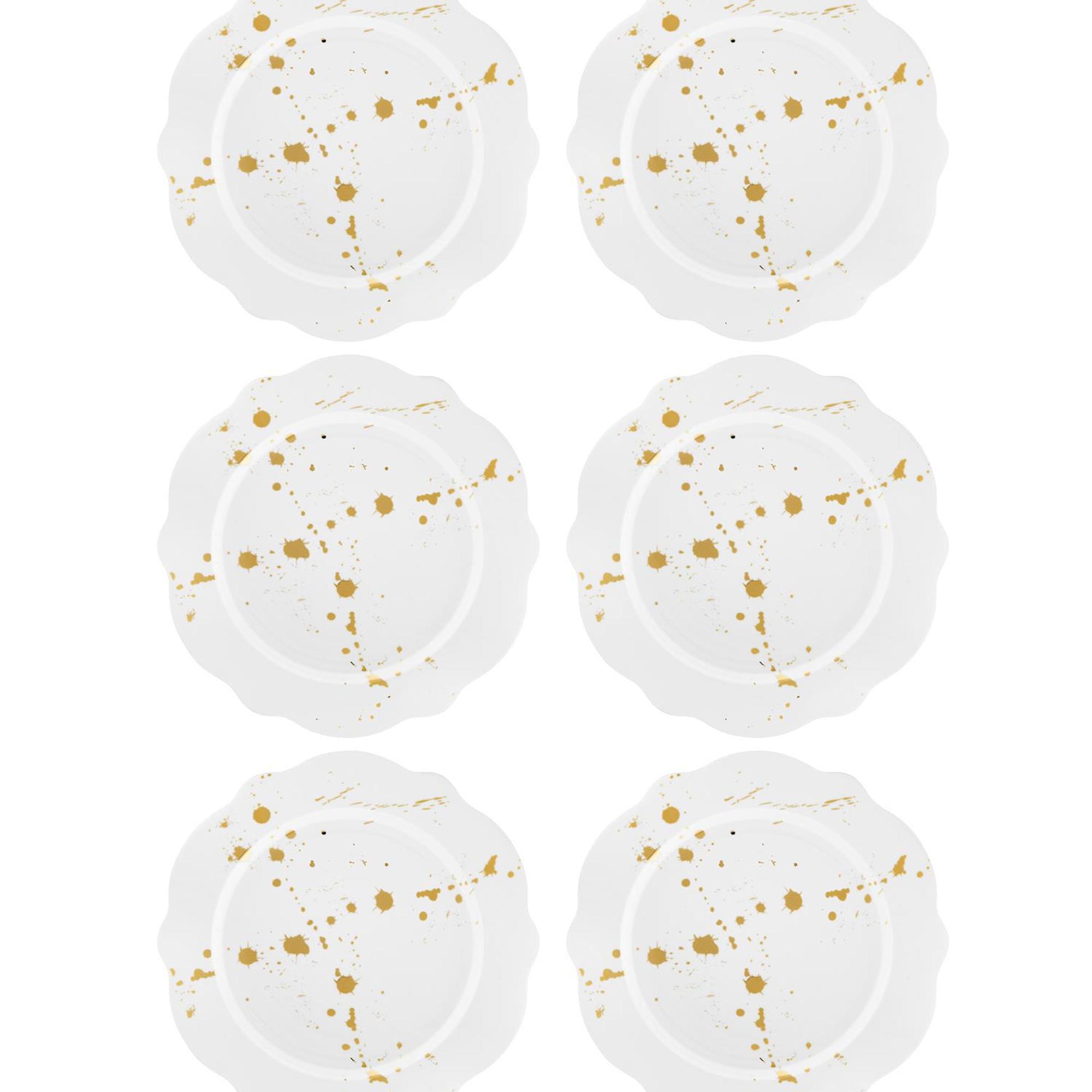 The Mia Splash Pasta Tabağı 6 Parça 21 Cm