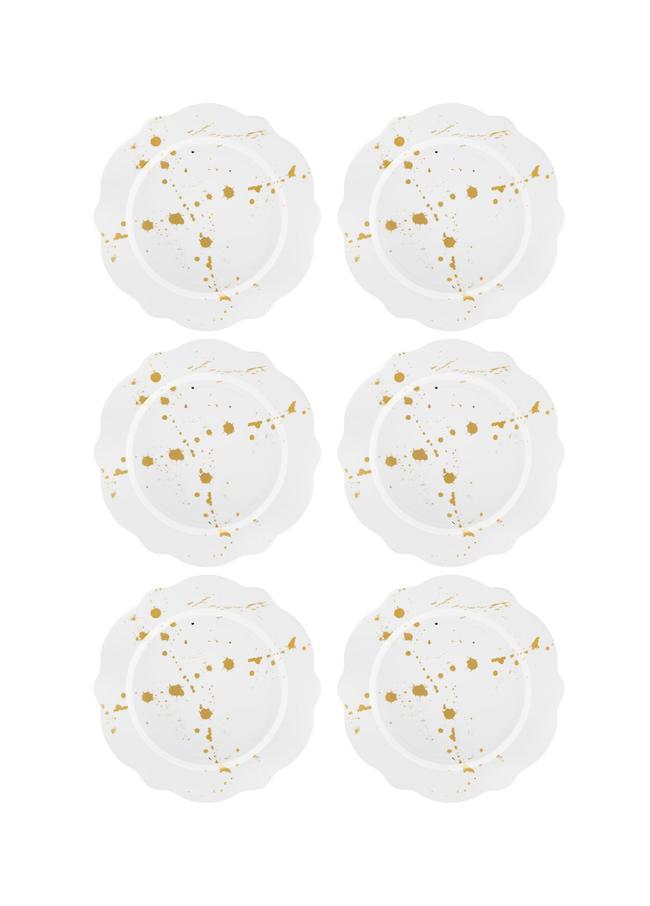  The Mia Splash Pasta Tabağı 6 Parça 21 Cm