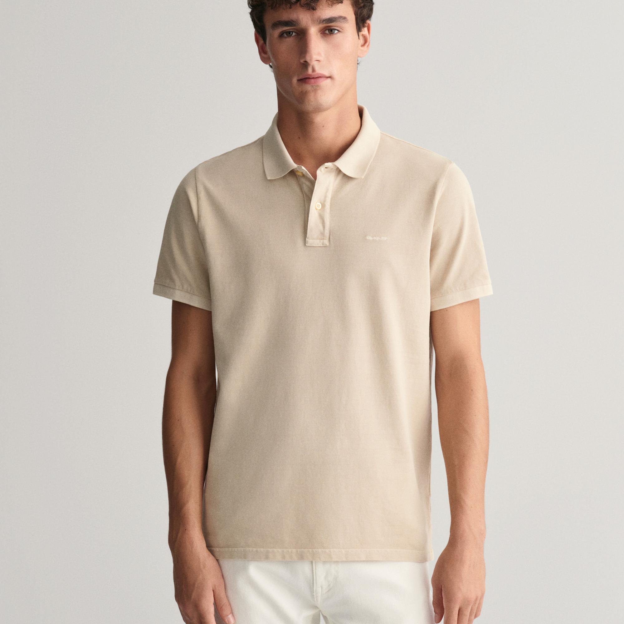 GANT Erkek Bej Regular Fit Polo