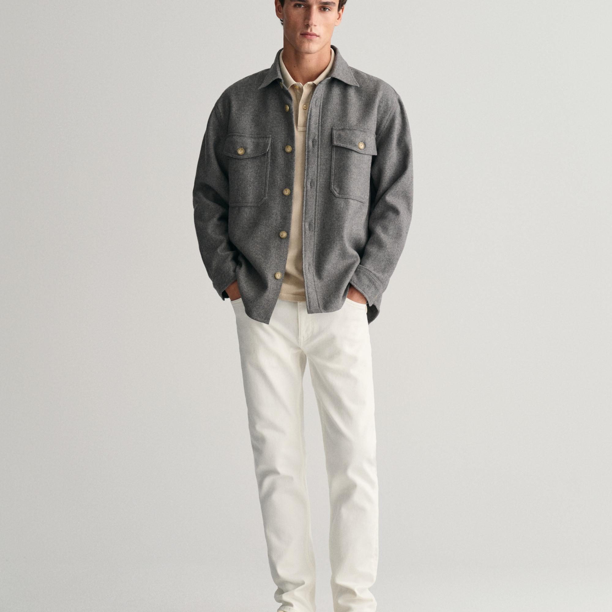 GANT Erkek Bej Regular Fit Polo