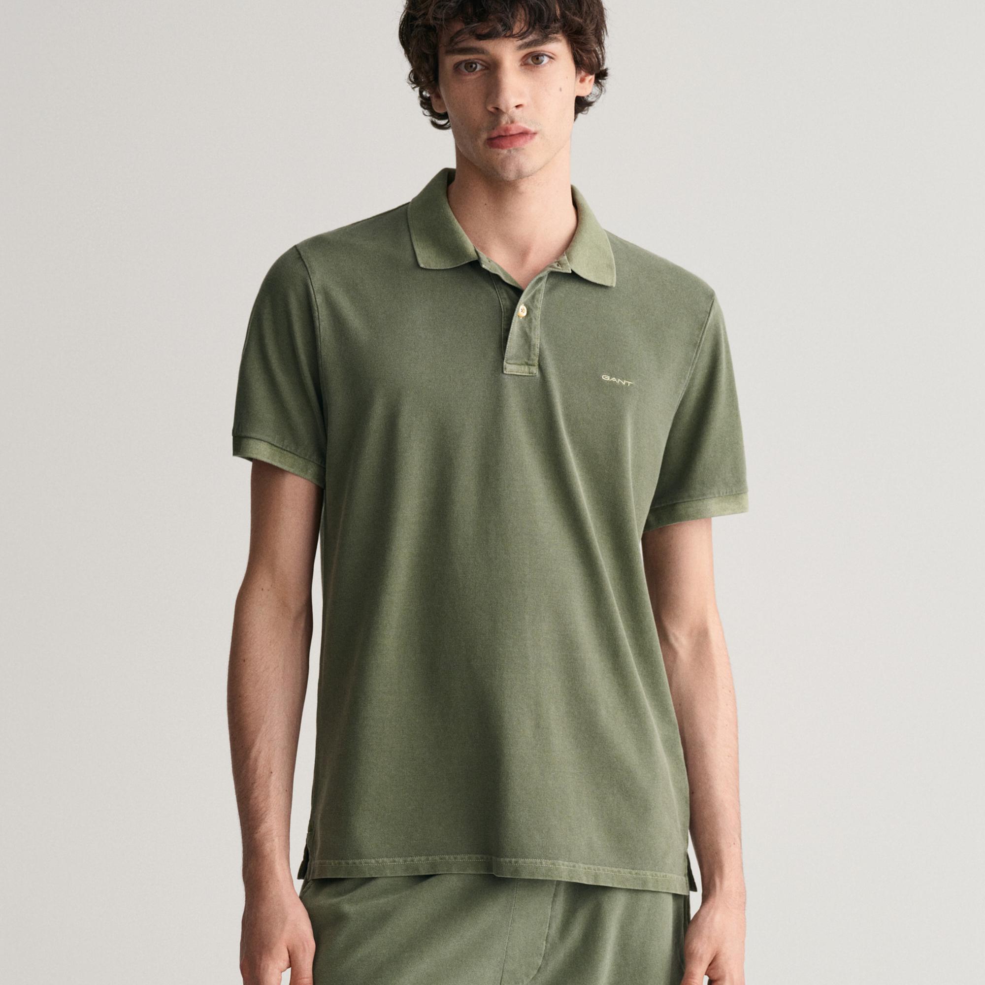 GANT Erkek Yeşil Regular Fit Polo