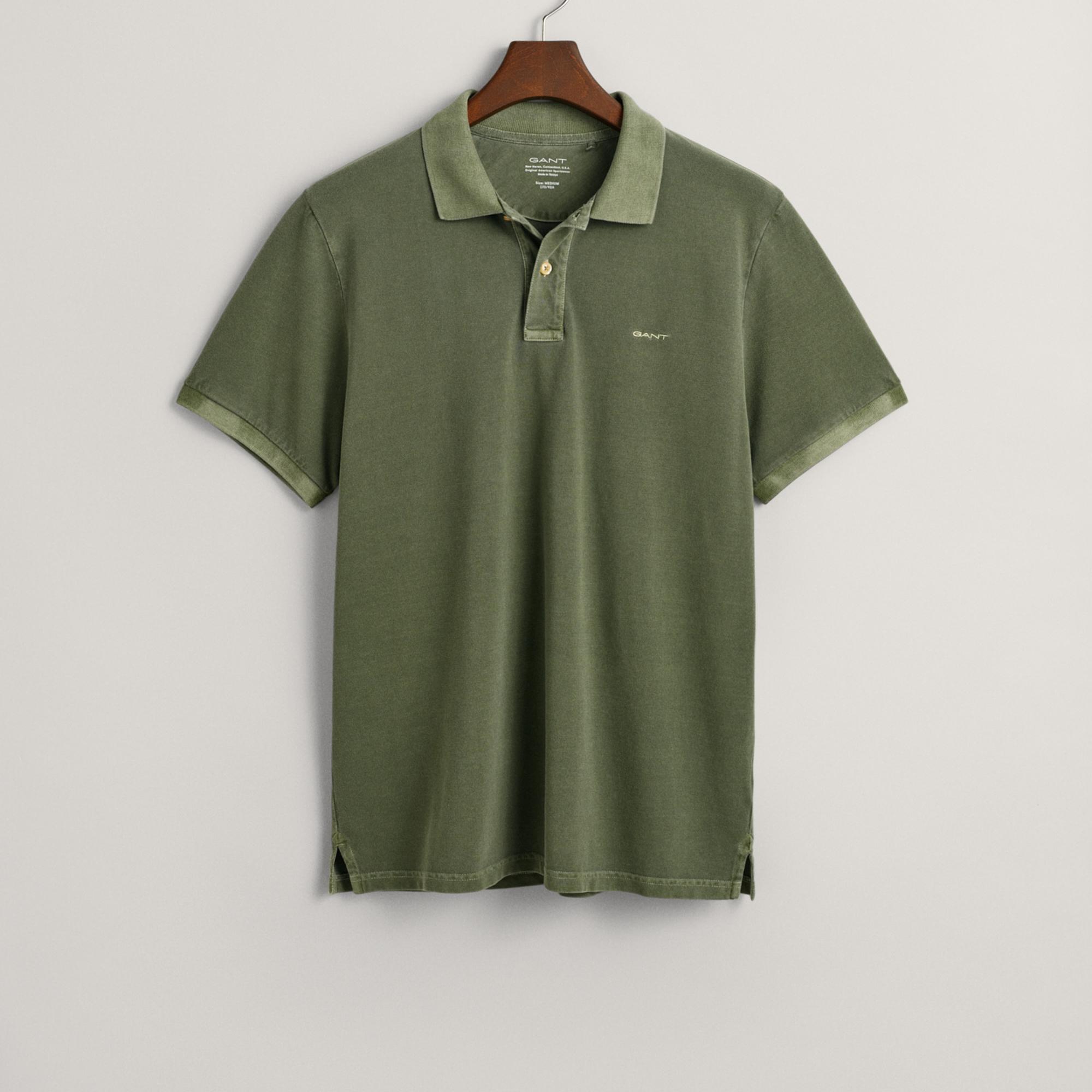 GANT Erkek Yeşil Regular Fit Polo