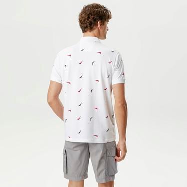  Nautica Erkek Beyaz Classic Fit Kısa Kollu Polo