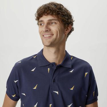  Nautica Erkek Lacivert Classic Fit Kısa Kollu Polo