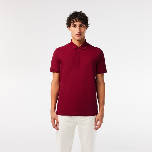  Lacoste Paris Erkek Regular Fit Bordo Polo