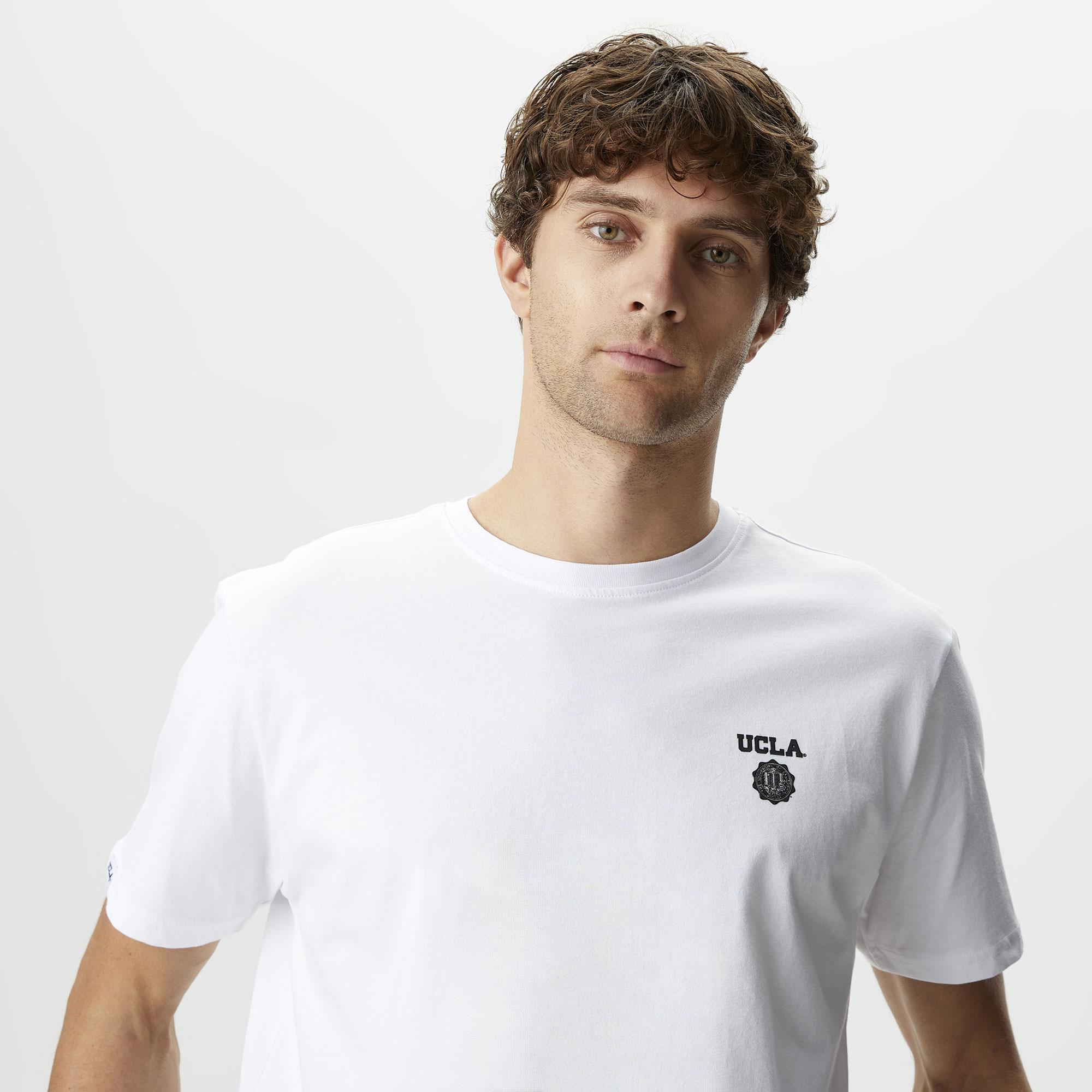 Ucla Bass Erkek Beyaz T-Shirt