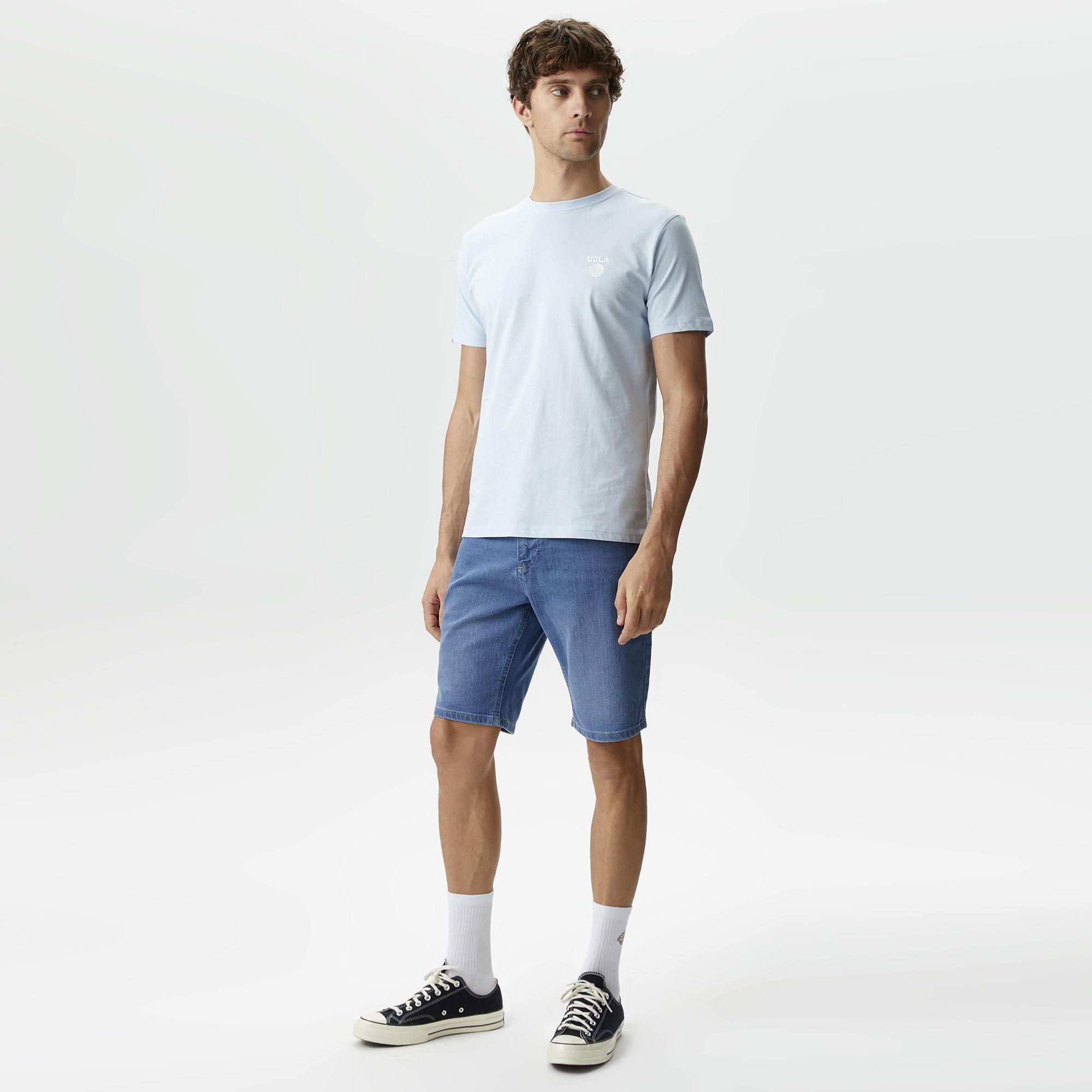 Ucla Bass Erkek Mavi T-Shirt