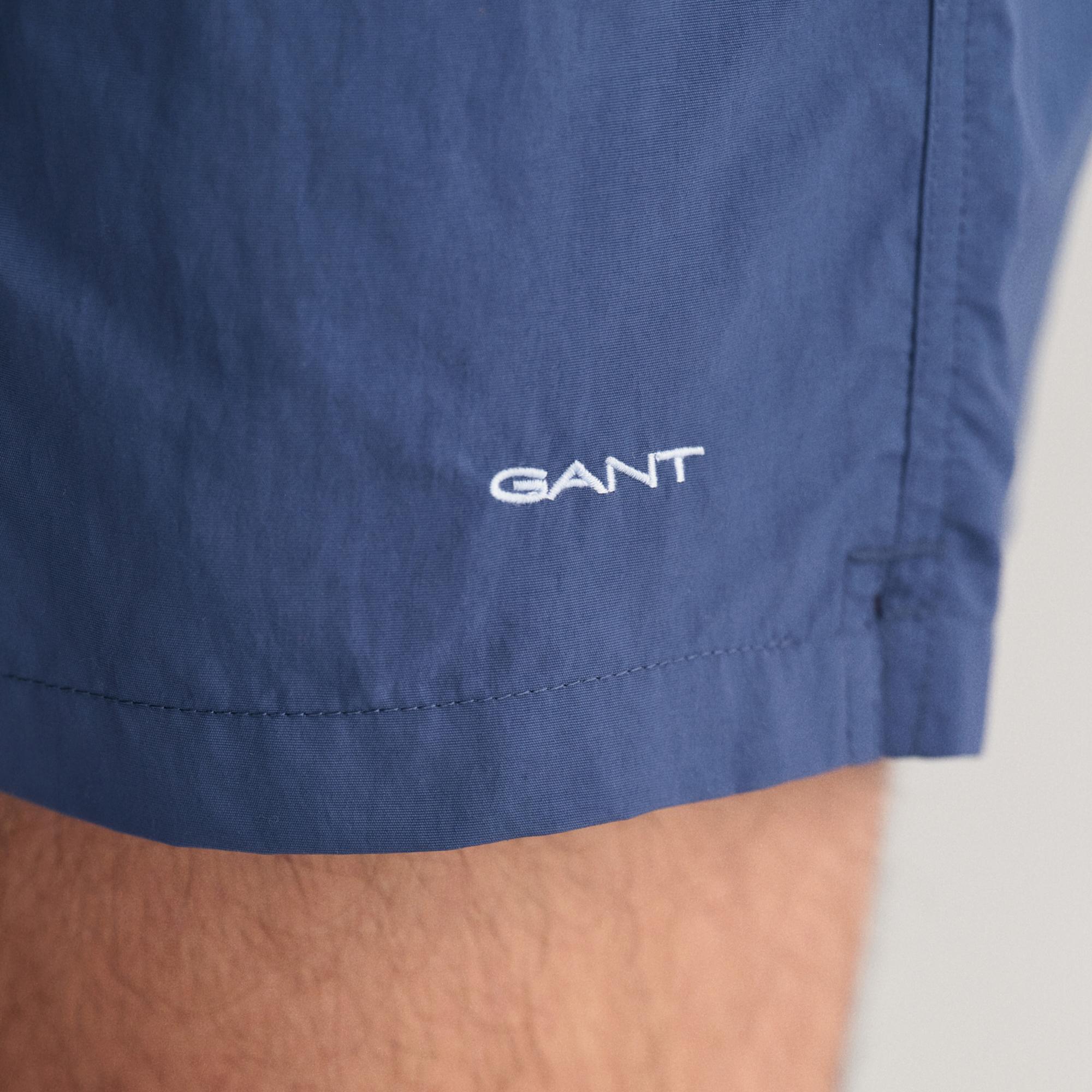 GANT Erkek Mavi Regular Fit Logolu Mayo Şort