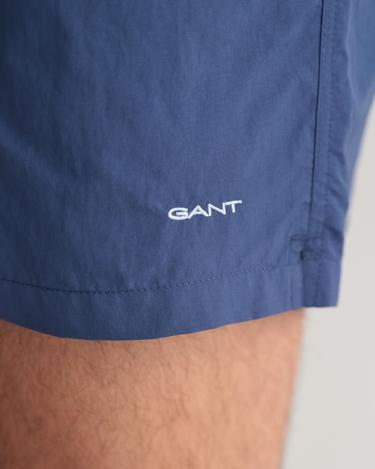  GANT Erkek Mavi Regular Fit Logolu Mayo Şort