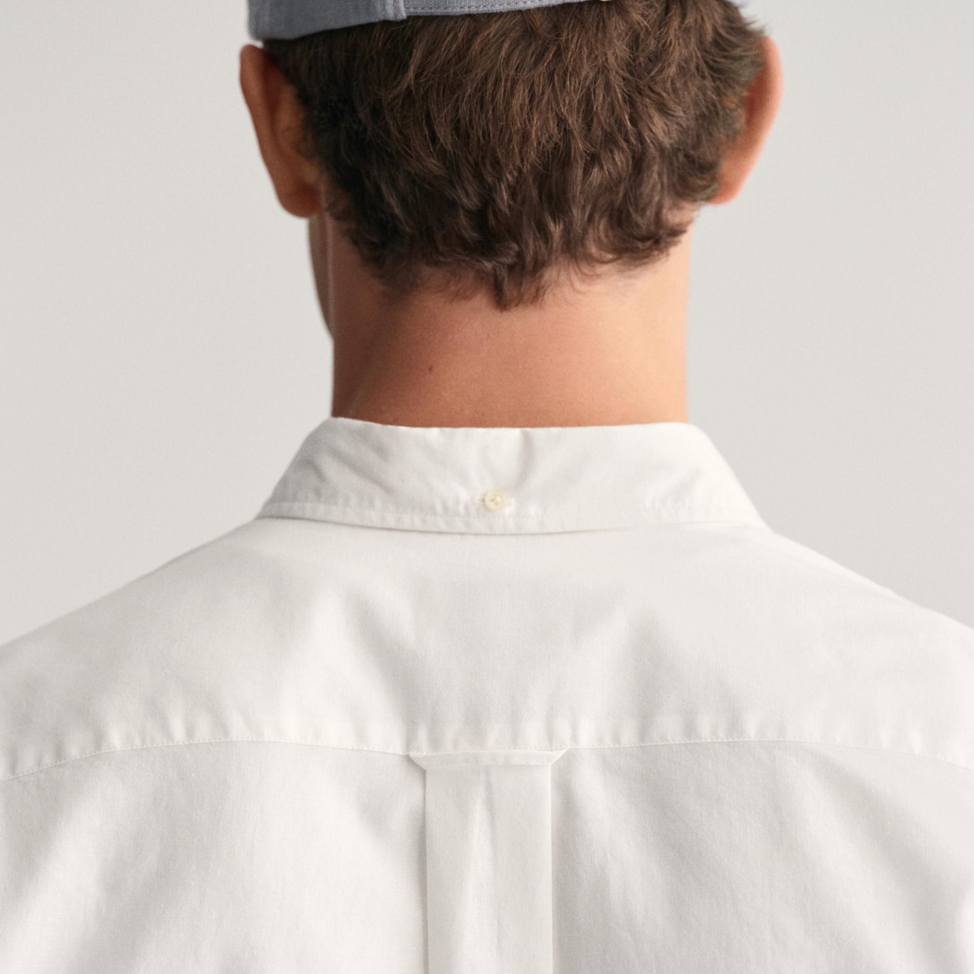 GANT Erkek Beyaz Regular Fit Düğmeli Yaka Gömlek