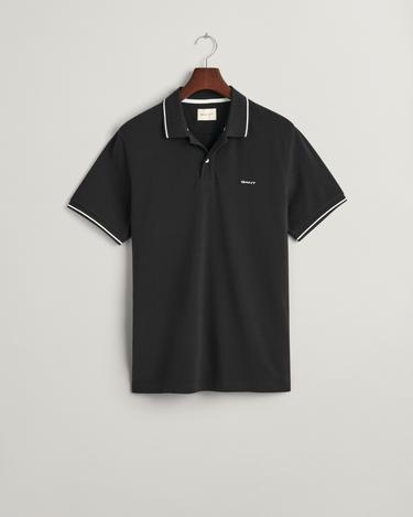  GANT Erkek Siyah Regular Fit Polo