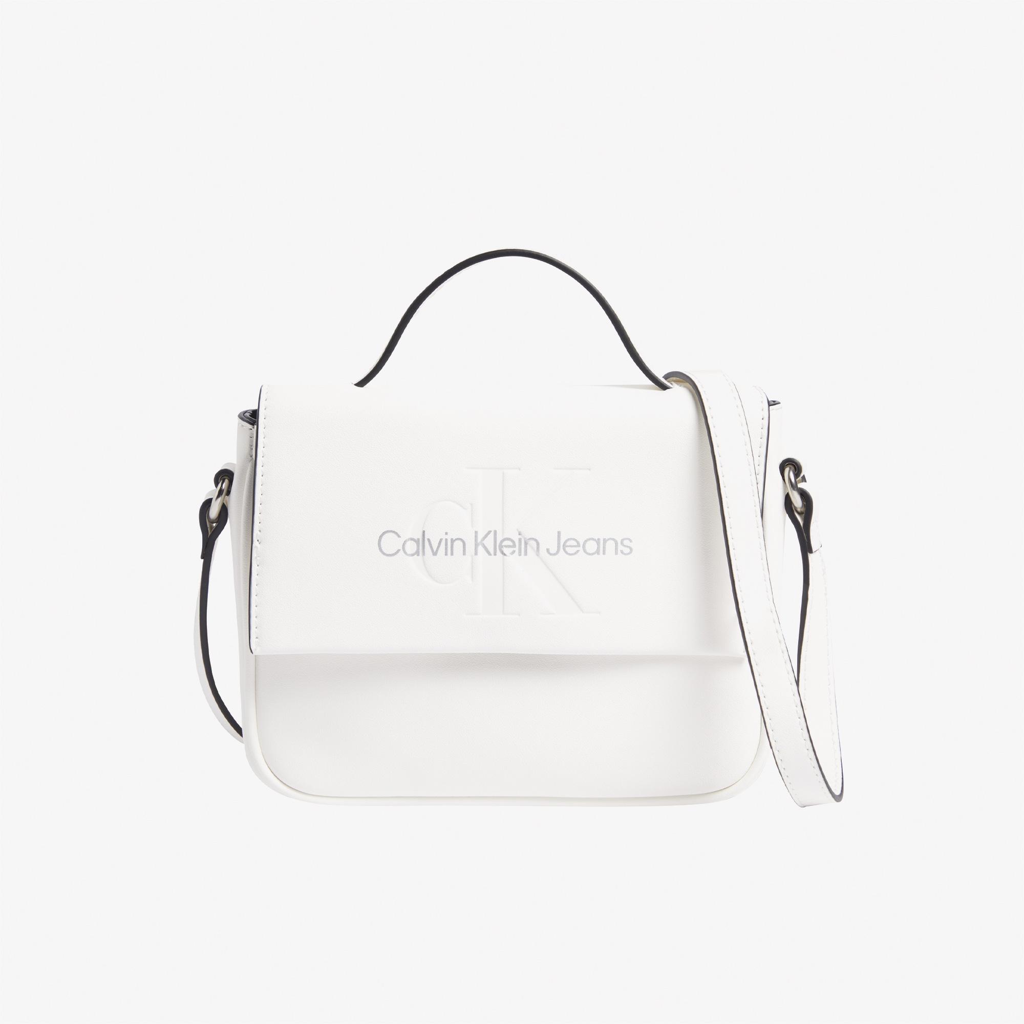 Calvin Klein Jeans Sculpted Kadın Beyaz Omuz Çantası