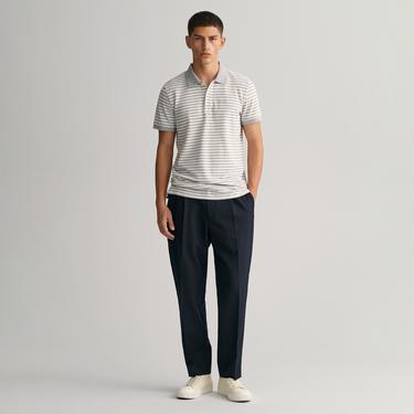  GANT Erkek Gri Regular Fit Çizgili Polo