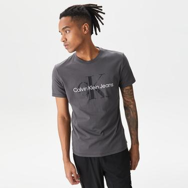  Calvin Klein Jeans Core Essentials Erkek Gri T-Shirt