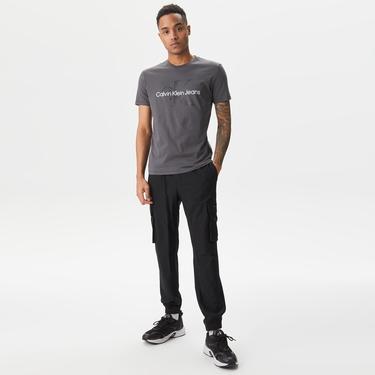  Calvin Klein Jeans Core Essentials Erkek Gri T-Shirt