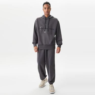  Calvin Klein Jeans Monologo Erkek Gri Sweatshirt