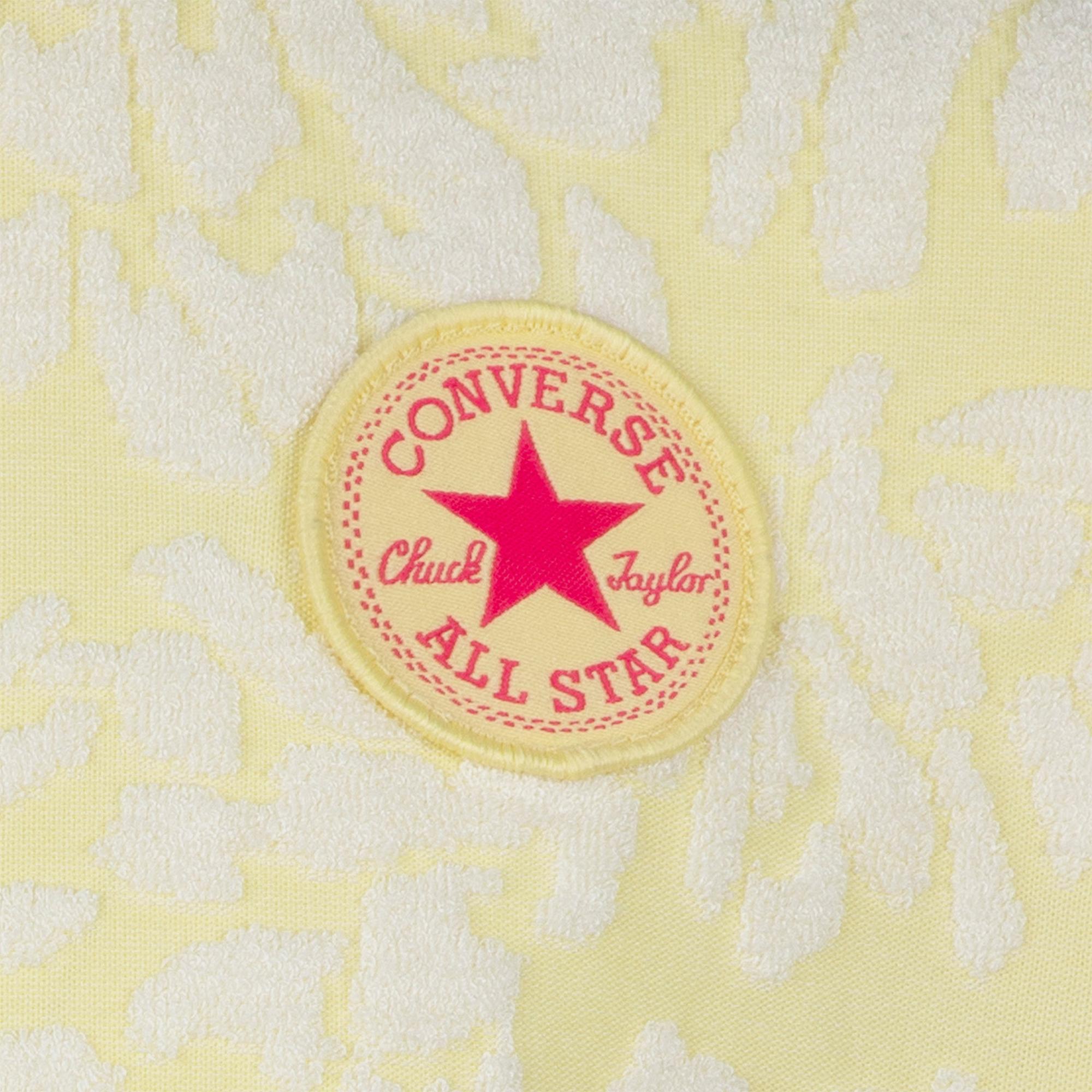 Converse Jacquard Dolman Çocuk Sarı T-Shirt