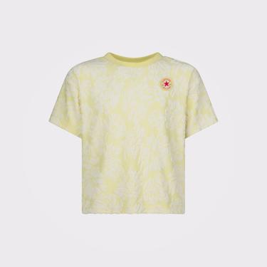  Converse Jacquard Dolman Çocuk Sarı T-Shirt