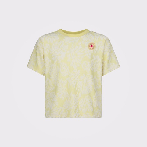  Converse Jacquard Dolman Çocuk Sarı T-Shirt