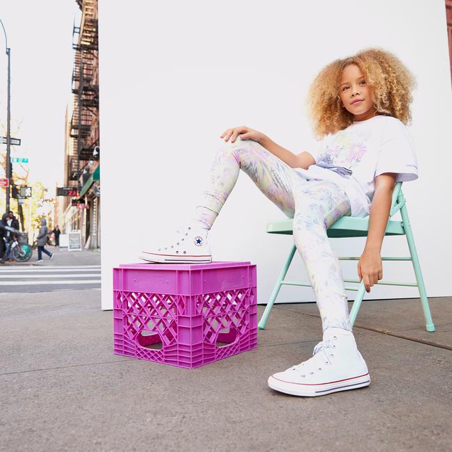  Converse Printed High Rise Çocuk Renkli Tayt