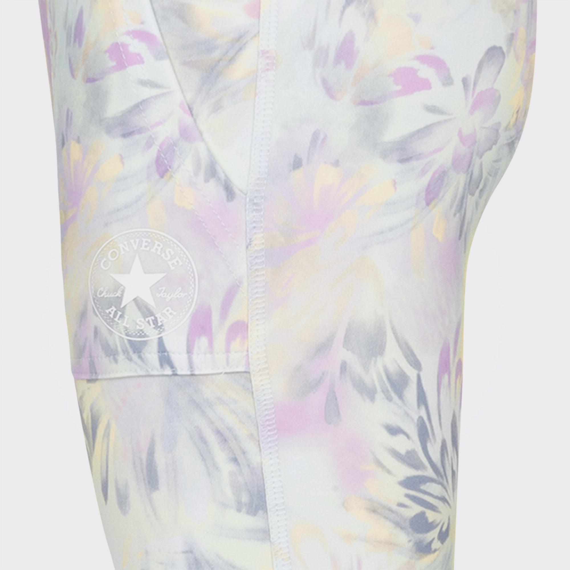 Converse Printed High Rise Çocuk Renkli Tayt