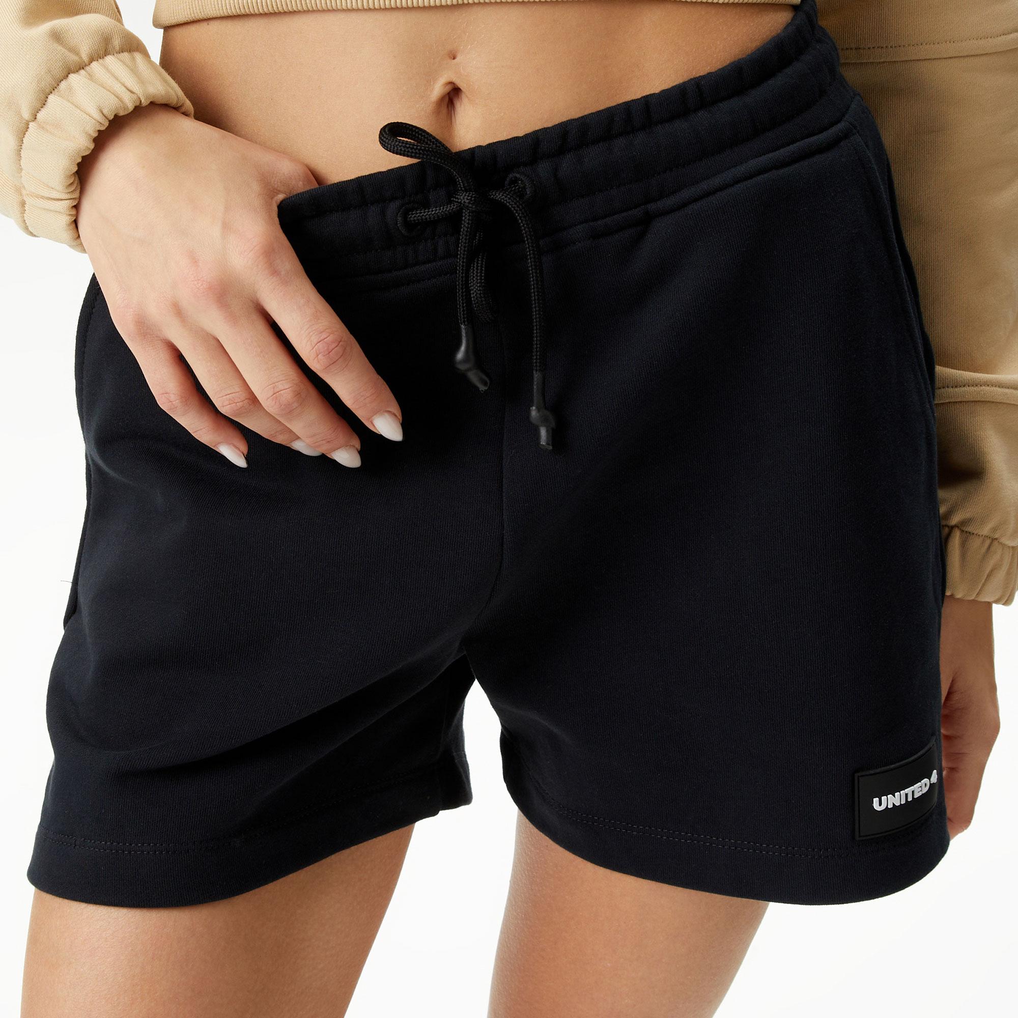 UNITED4 Kadın Siyah Şort