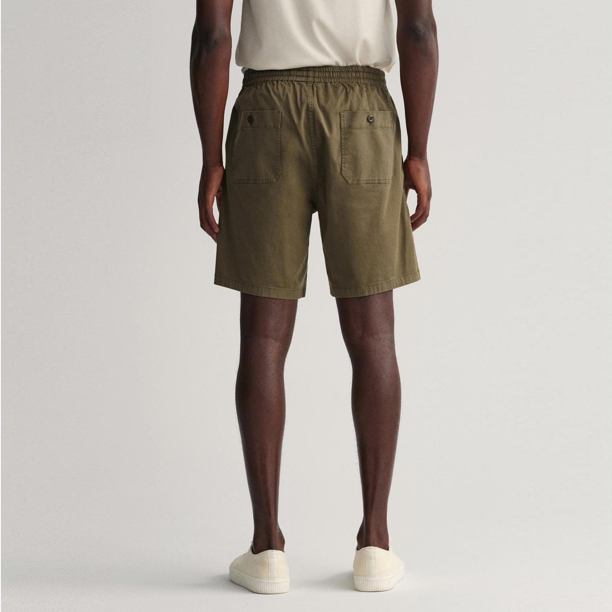 GANT Erkek Yeşil Regular Fit Şort