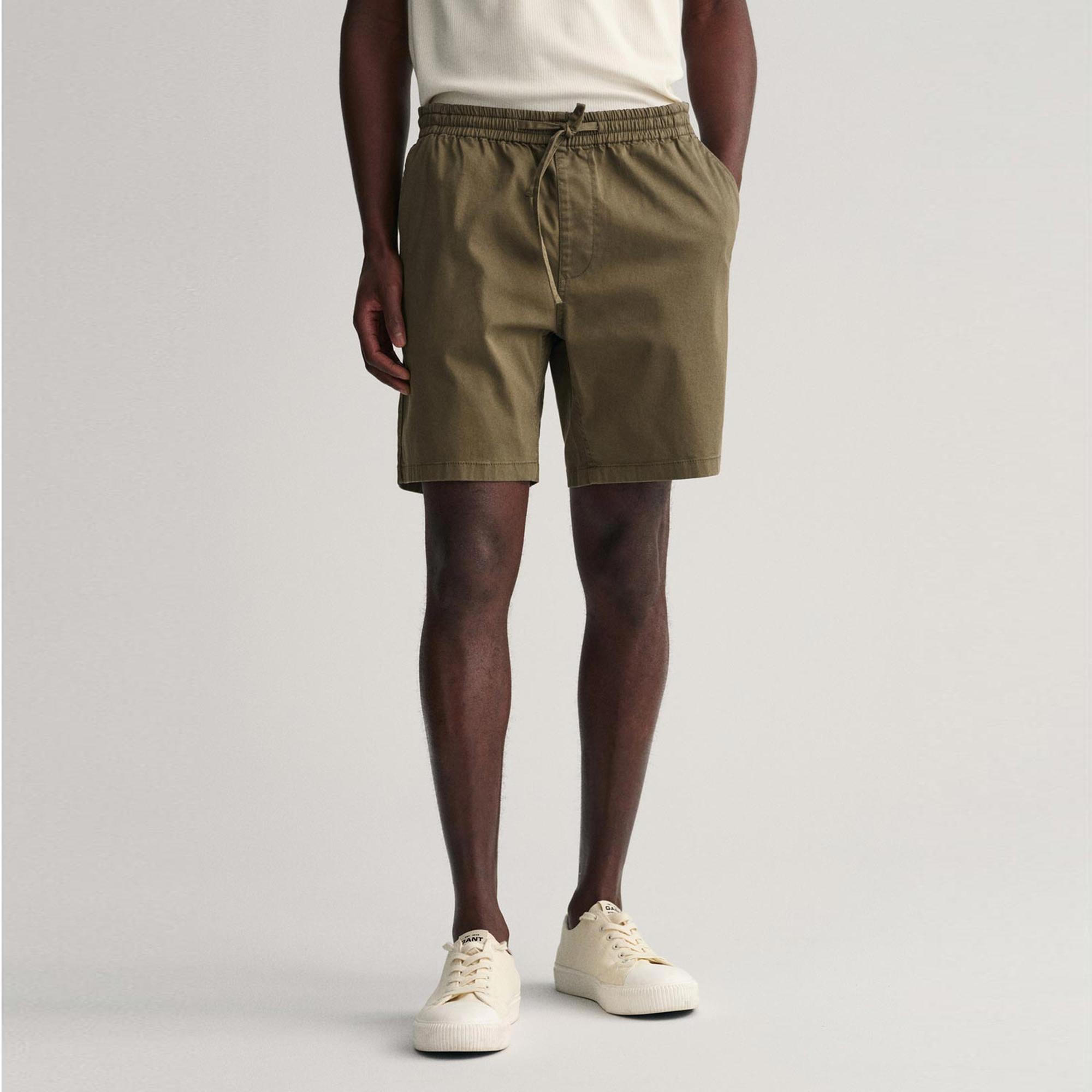 GANT Erkek Yeşil Regular Fit Şort