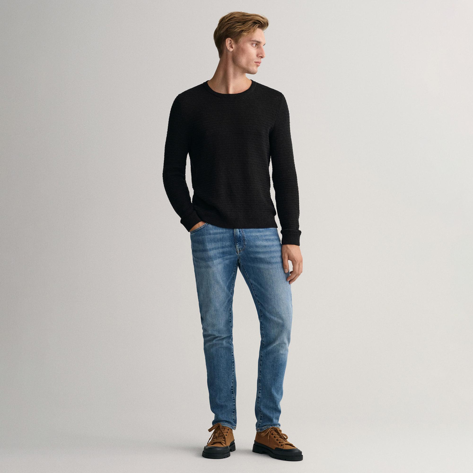 GANT Erkek Mavi Slim Fit Hayes Pantolon