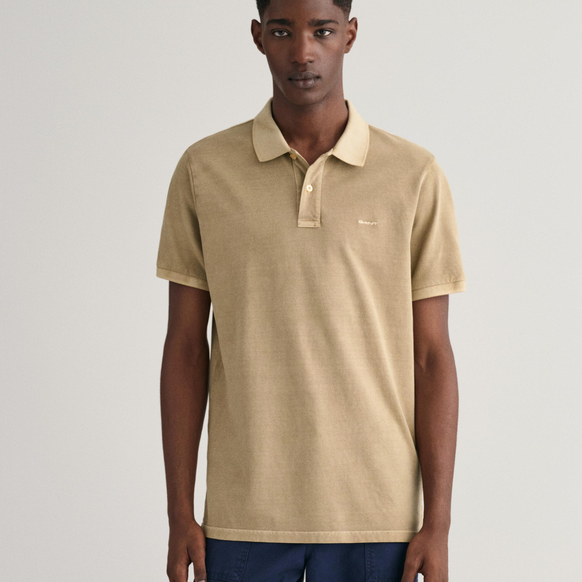 GANT Erkek Bej Regular Fit Polo