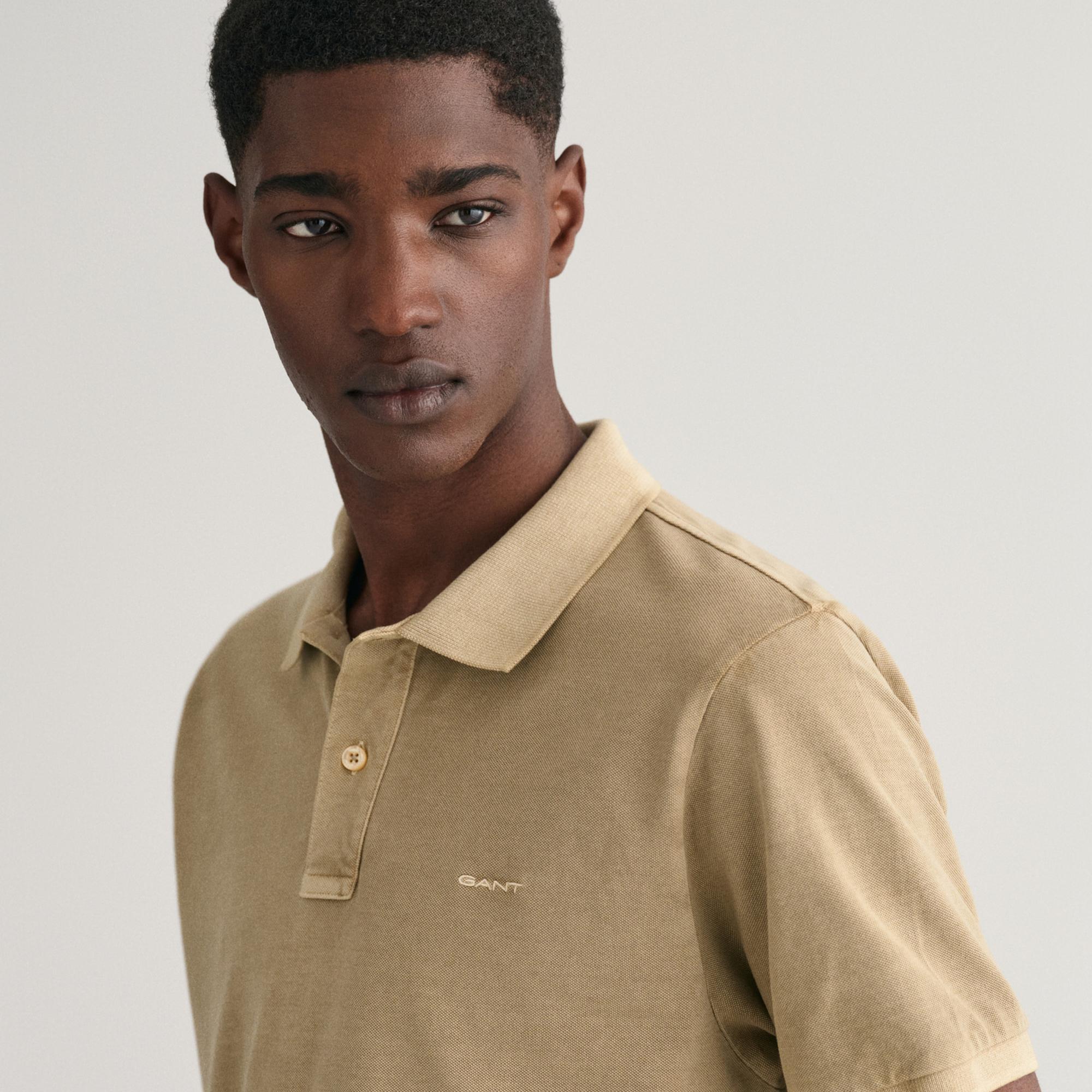 GANT Erkek Bej Regular Fit Polo