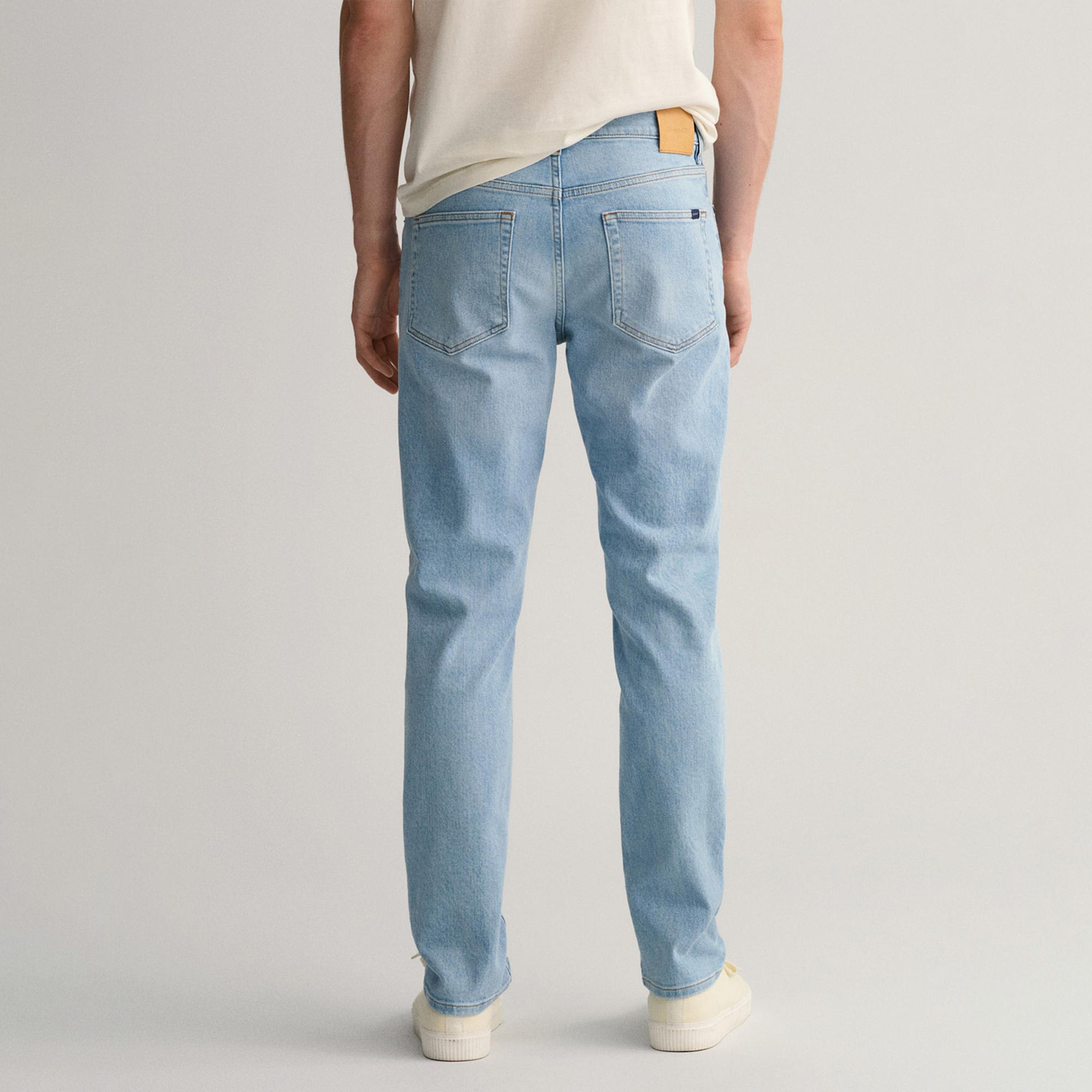 GANT Erkek Mavi Slim Fit Hayes Jean Pantolon