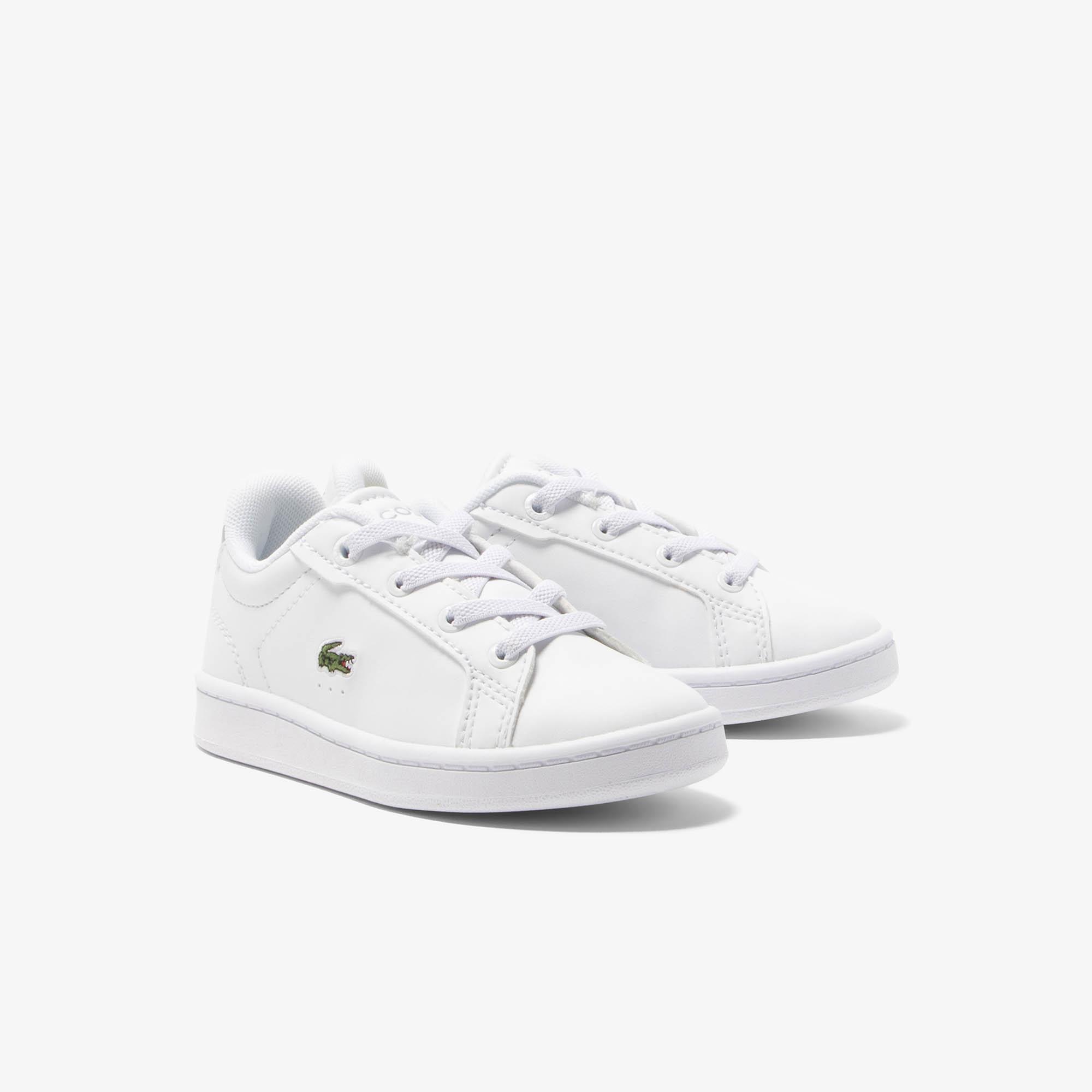Lacoste Carnaby Pro Synthetic Fiber Çocuk Beyaz Sneaker