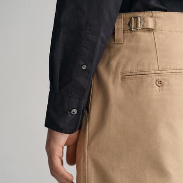  GANT Erkek Siyah Slim Fit Düğmeli Yaka Broadcloth Gömlek