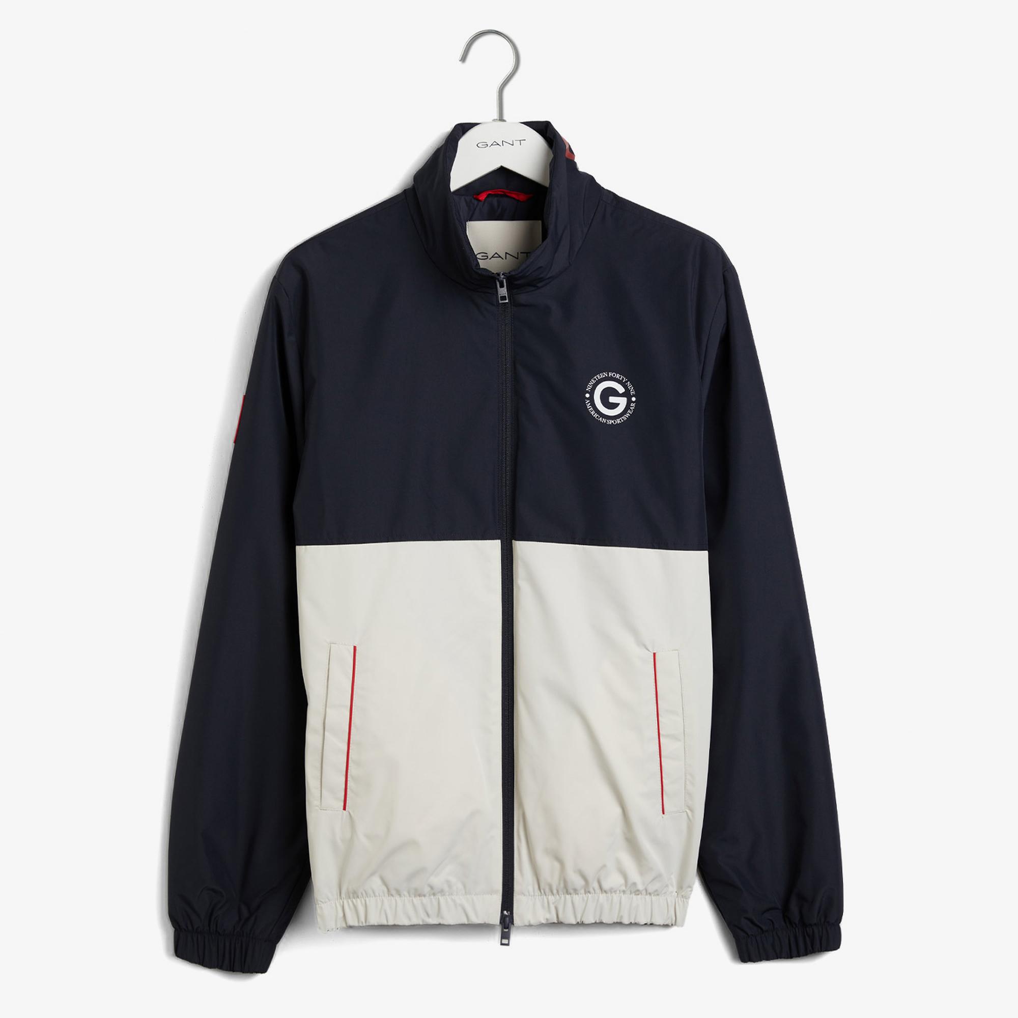 GANT Erkek Lacivert Dik Yaka Logolu Ceket