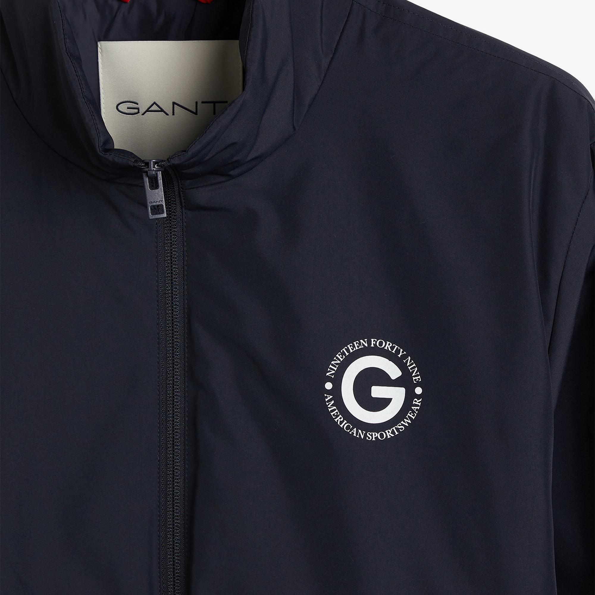 GANT Erkek Lacivert Dik Yaka Logolu Ceket