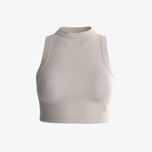  Guess Kadın Krem Kolsuz T-Shirt