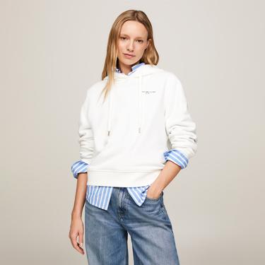  Tommy Hilfiger Kadın Beyaz Sweatshirt