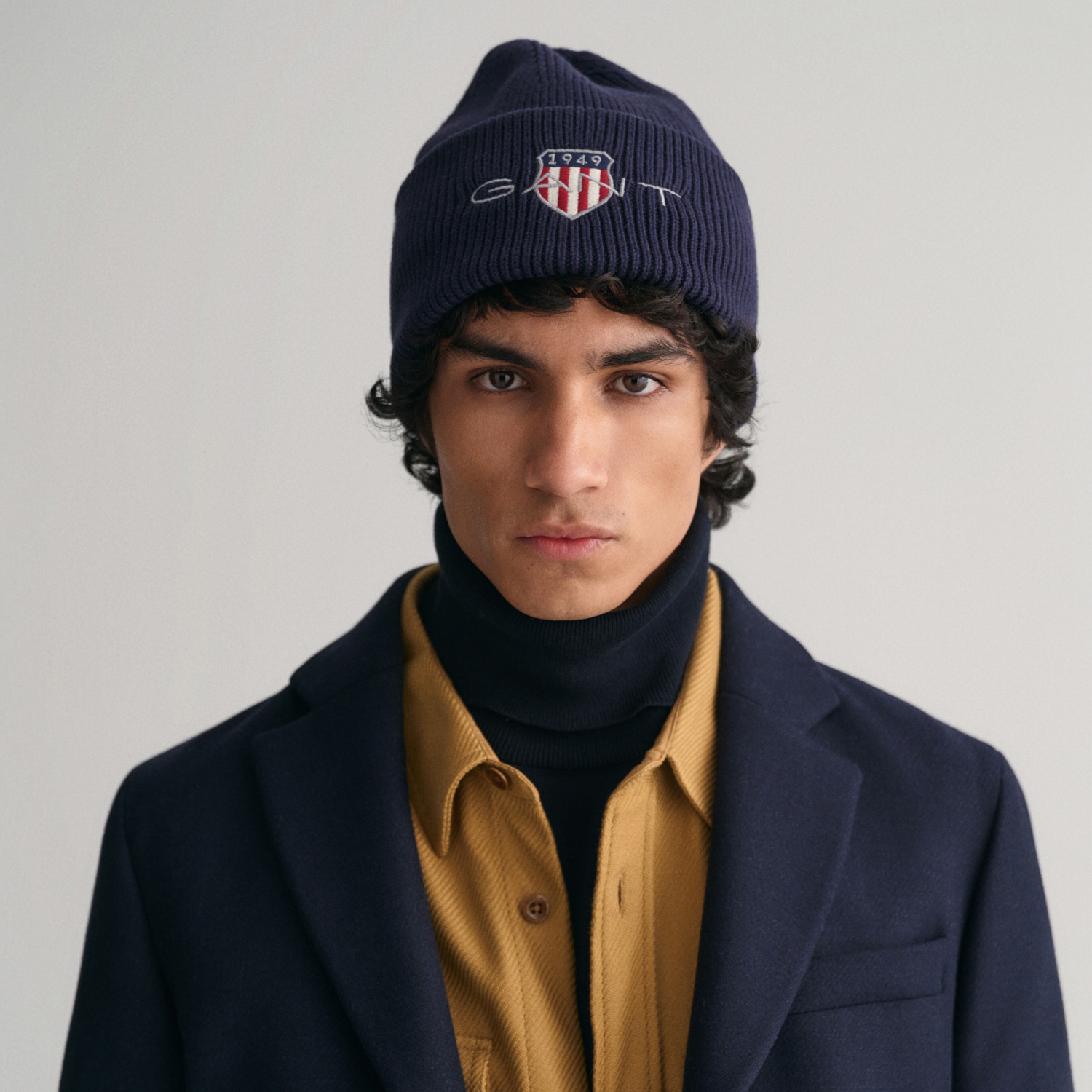  GANT Unisex Lacivert Logolu Bere