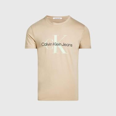  Calvin Klein Jeans Core Essentials Erkek Bej T-Shirt