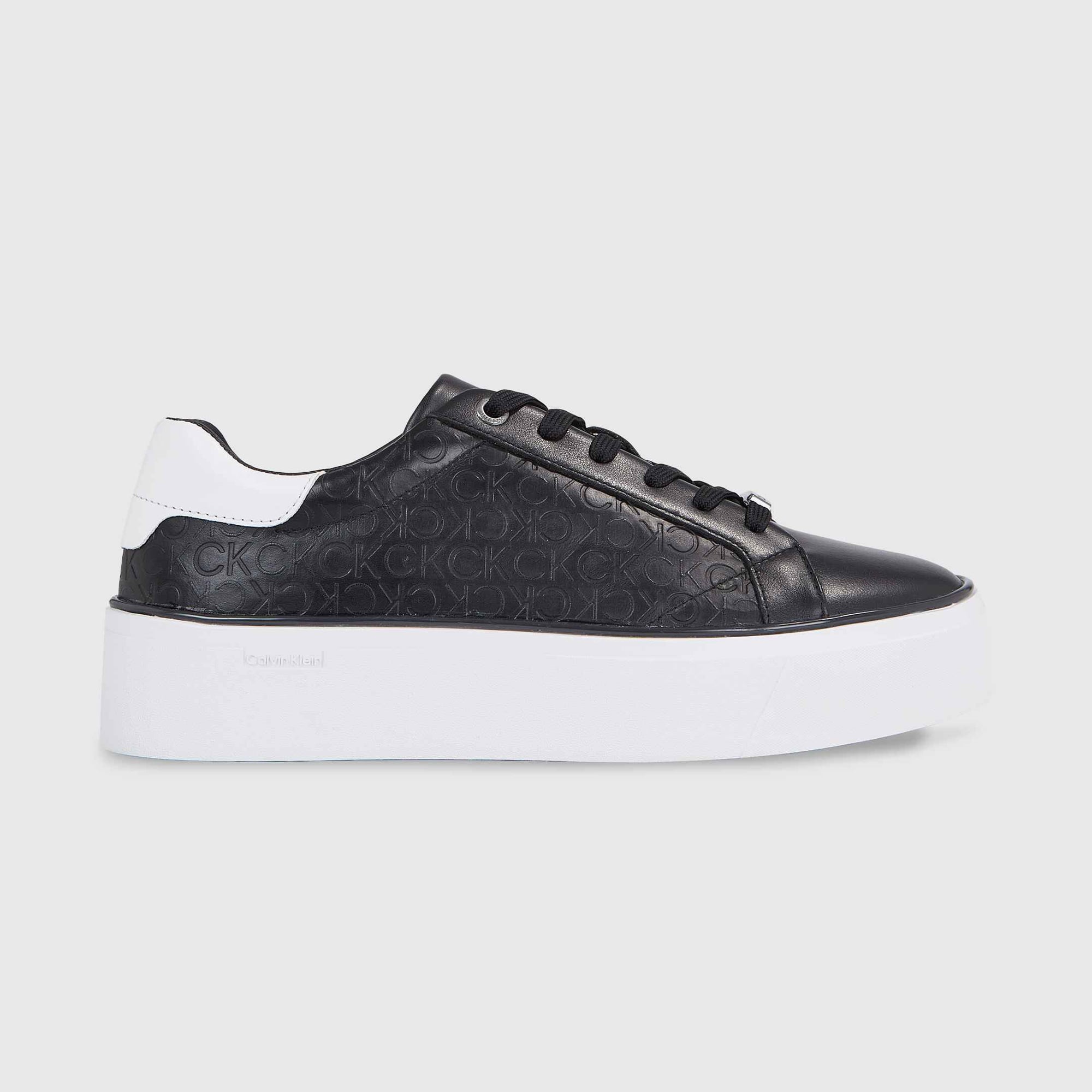  Calvin Klein Flatform Cupsole Kadın Siyah Sneaker