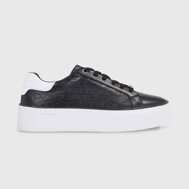 Calvin Klein Flatform Cupsole Kadın Siyah Sneaker