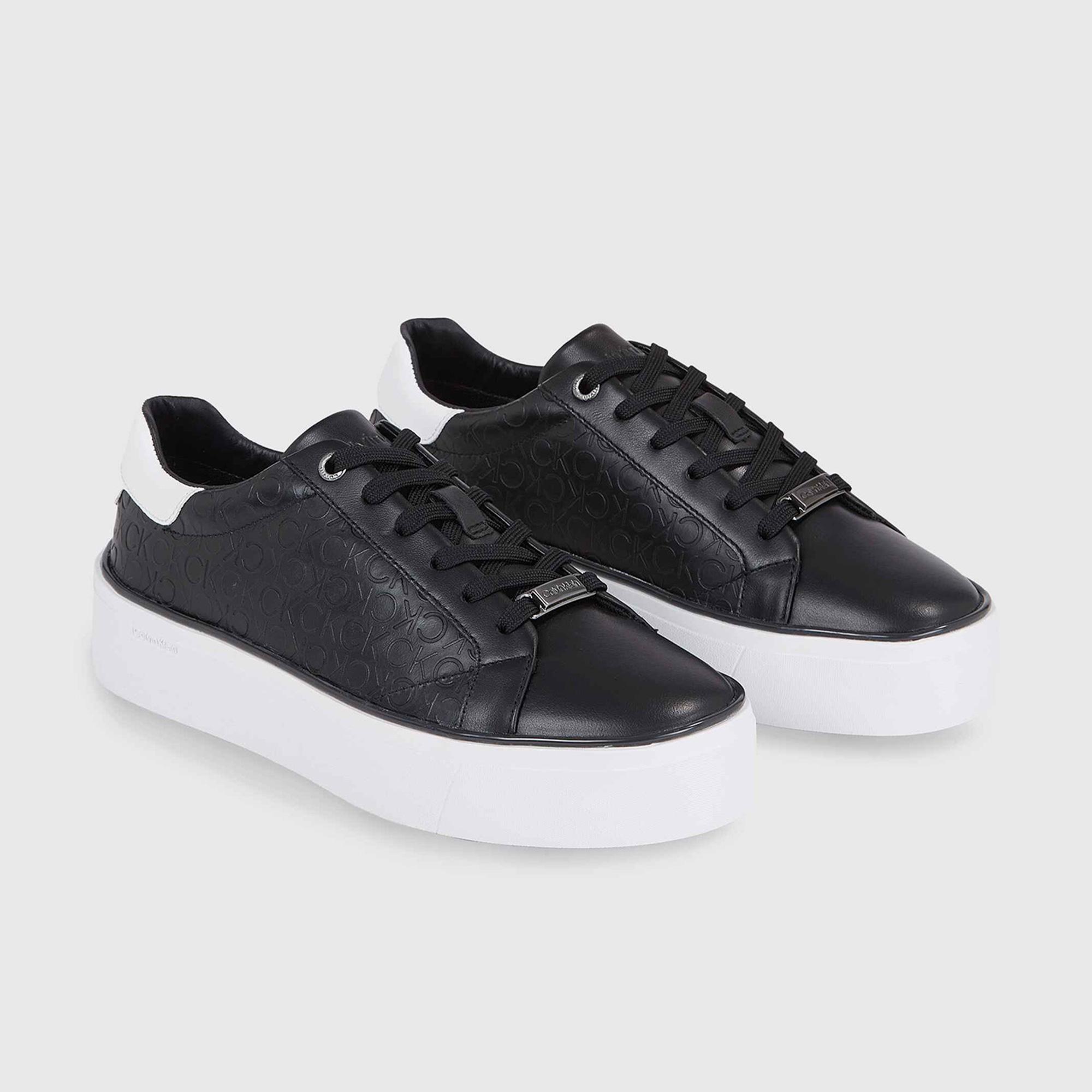 Calvin Klein Flatform Cupsole Kadın Siyah Sneaker
