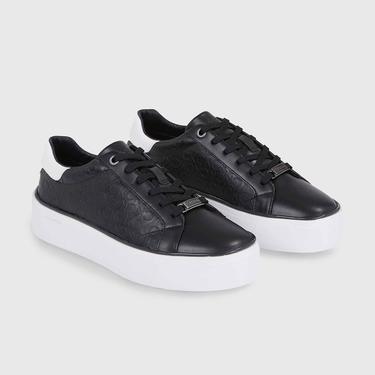  Calvin Klein Flatform Cupsole Kadın Siyah Sneaker