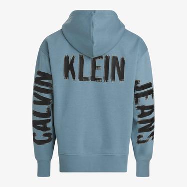  Calvin Klein Jeans Erkek Mavi Sweatshirt